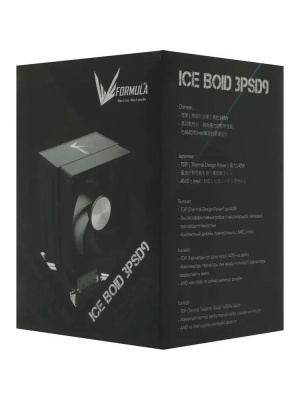 ����� Formula V Line ICE BOID 3PSD9, 90mm FAN, 3 HEAT PIPES, 4-PIN PWM, 400-2200 RPM, 25DBA, HYDRO BEARING, LGA2066/2011/1700/1851/1200/115x, AM5/AM4/AM3