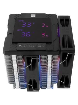 ����� Thermalright Peerless Assassin 120 Digital ARGB Black LGA115X/1200/1700/1851AM4/AM5 (Dual Tower, 2x120mm ARGB PWM Fan, ������ ���������, 6 ����. ������ 6��) / TRPA120DAB