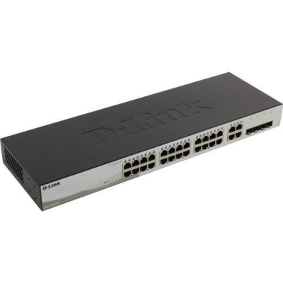 ����������� ���������� D-Link DGS-1210-28 /F3A, L2 Smart Switch with 24 10/100/1000Base-T ports and 4 1000Base-T/SFP combo-ports