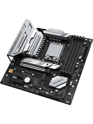 ����������� ����� MAXSUN MS-Terminator B860M, LGA1851, B860, 4*DDR5, 4*SATA3, 3*M.2, USB 3.2, USB 2.0, Type-C, 1*PCIEx16, 1*PCIex4, 1*PCIex1, HDMI+DP, mATX