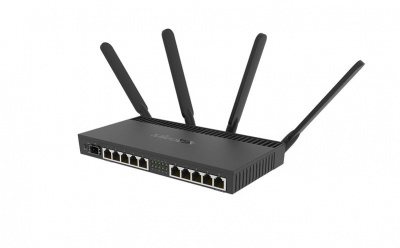 ������ MikroTik RB4011iGS+5HacQ2HnD-IN 802.11ac 2.4/5��� 10xGbLAN SFP+ miniPCI-e PoE