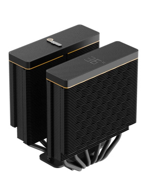 ����� Ocypus Iota A62 BK (260W, 4-pin PWM, LED temp., 158mm, Al/Cu, 6x6mm, 2x120mm, 77CFM, 29dBA, 2000RPM, S: 1851/1700/1200/115X, AM5/AM4, black)