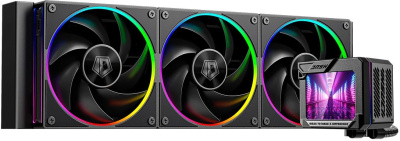 ������� �������� ���������� ID-Cooling DL360 Max ARGB Soc-AM5/AM4/1200/1700/1851 ������ 4-pin 14-31.2dB Al+Cu LCD 350W Ret