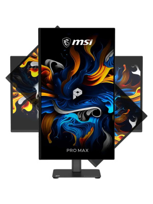 ������� 26.5" MSI PRO MAX 271UPX12G QD-OLED, 3840x2160, 120Hz, 0,03ms, 250�d/m, 1500000:1 | 2xHDMI(2.1), DP(1.4a), Type-C(PD-15W) | HAS, Pivot, Swivel, InPSU, Speakers, Vesa 100, Black