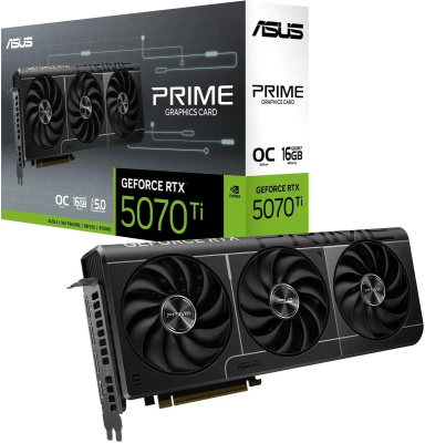 ���������� ASUS NVIDIA GeForce RTX 5070TI PRIME-RTX5070TI-O16G 16�� PRIME, GDDR7, OC, Ret 90YV0MF0-M0NA00