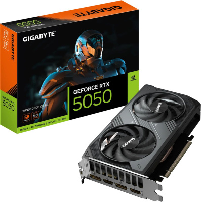 ���������� Gigabyte NVIDIA GeForce RTX 5050 WINDFORCE OC 8Gb (GV-N5050WF2OC-8GD)