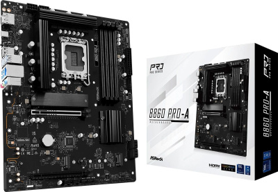 ����������� ����� ASRock B860 PRO-A, B860, LGA 1851, ATX, Ret