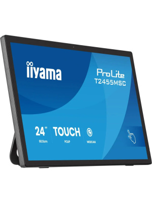 ������� Iiyama 23.8" ProLite T2455MSC-B2 ������ IPS LED 5ms 16:9 HDMI M/M ��������� 1000:1 400cd 178��/178�� 1920x1080 DP FHD USB Touch 4.4��