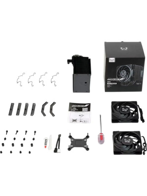 ����� ��� ���������� Scythe Mugen 6 Dual Fan Black Edition (300W, 4-pin PWM, 154mm, Al/Cu, 6x6mm, 2x120mm, 60.29CFM, 26.88dBA, 2000RPM, S: 1851/1700/1200/115X/2011/2066, AM5/AM4, black)