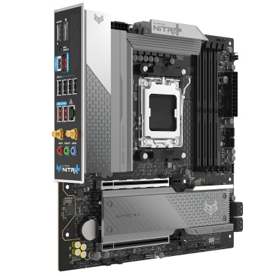 ����������� ����� Sapphire B850M NITRO+ WIFI, Socket AM5, AMD B850, mATX, Ret (52123-01-40G)