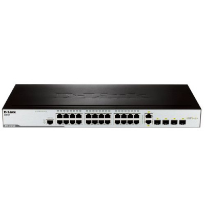 ����������� ���������� D-Link DES-3200-28/C1A 24-port Switch 10/100Mbps/4 Combo 1000 Mbps/SFP/19"
