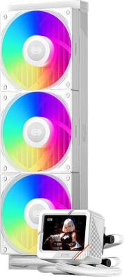 ������� ����������� ���������� PCcooler GT360 ARGB Display WH, LCD, 4-pin, ARGB, 120��, �����, retail