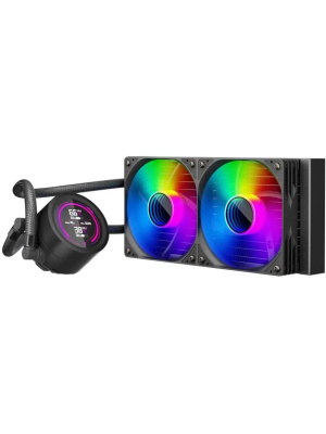 ������� �������� ���������� 1STPLAYER TS4 240 Black / 2x120mm, ARGB, IPS display / TS4-240-BK