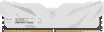 ������ ������ DDR 5 DIMM 32Gb (16Gbx2), 6000Mhz, Netac Shadow II NTSWD5P60DP-32W, CL38, White