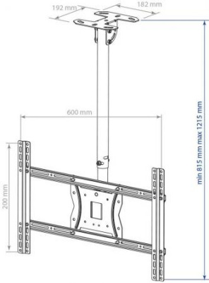 ��������� Kromax COBRA-4 15-75" max 65�� VESA 600x400 ���������� ������� � ������