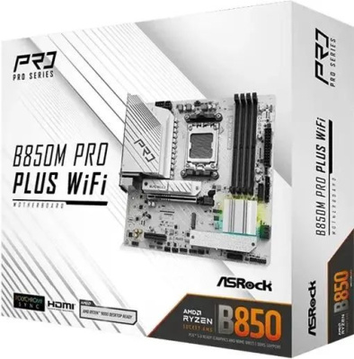����������� ����� ASRock B850M Pro Plus WiFi, Socket AM5, AMD B850, mATX, Ret