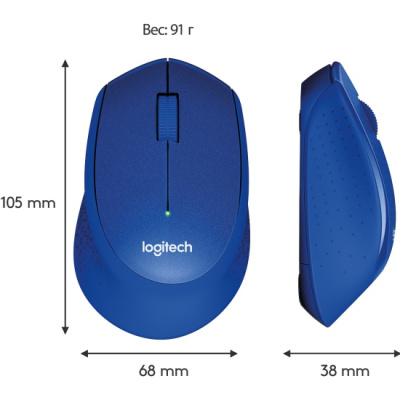 ���� ������������ Logitech M330 Silent Plus Blue (910-004925)