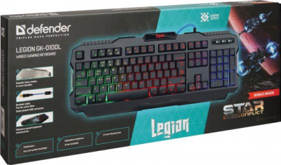 ���������� ��������� Defender Legion GK-010DL (45010) USB ������ 