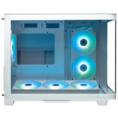 ������ XASTRA QR500M 6ARGB-FC-C6-UC White mATX/Aquarium/ 2 Curve Glass /1x360mm+1x240mm+1x120mm ARGB PWM FM fans/ Argb+PWM HUB 6port /Type-C/ QR500M-1FA36A-1FA24A-1FC12A-C6-UC-WH
