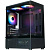 ������ XASTRA Q300M 5ARGB-C6 Black mATX/Aquarium/Screewless/ 5x120mm ARGB PWM FC fans/Argb+PWM HUB 6port/ Q300M-5FC12A-C6