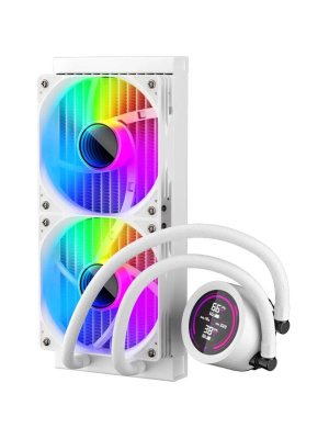 ������� �������� ���������� 1STPLAYER TS4 240 White / 2x120mm, ARGB, IPS display / TS4-240-WH