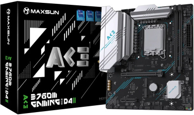 ����������� ����� Maxsun B760M GAMING WIFI ACE D4 II, Intel B760, LGA1700, mATX