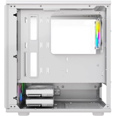 ������ Powercase Mistral Micro C4W ARGB, Tempered Glass, 4x 120mm ARGB PWM Fan, �����, mATX  (CMMCW-A4)