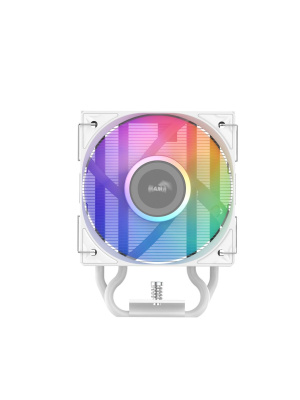 ����� ��� ���������� SAMA X40L WH (220W, 4-pin PWM, 133.5mm, 4x6mm, ARGB, 1x100mm, 56.6CFM, 31.2dBA, 2600RPM, S: 1851/1700/1200/115X, AM5/AM4 white)