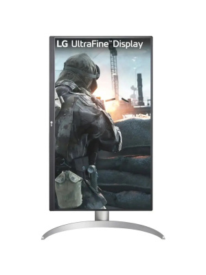 ������� LG UltraFine 27UP650K-W 27" IPS monitor, 3840x2160, 400cd/m2, 16:9, 5�� (GtG), HDMIx2, DP, Headphone Out, 60Hz, 178/178, ������� ��, VESA 100x100, HAS 110mm, white/silver/black