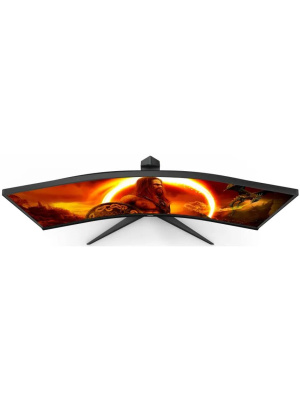 ������� AOC CU34G2XP 34" Black-Red (VA, ���������, 3440x1440, 180Hz, 1 ms, 178�/178�, 300 cd/m, 80M:1, +2xHDMI 2.0, +2xDisplayPort 1.4, +4xUSB 3.0, +MM, +����������� �� ������)