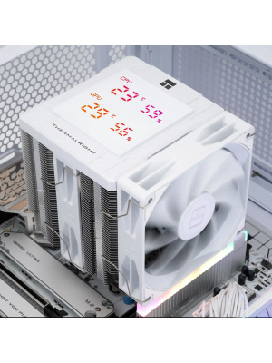 ����� Thermalright Peerless Assassin 120 Digital White LGA115X/1200/1700/1851AM4/AM5 (Dual Tower, 2x120mm PWM Fan, ������ ���������, 6 ����. ������ 6��) / TRPA120DW