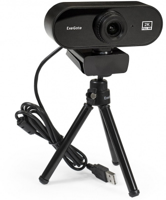 ���-������ Exegate Stream C940 2K T-Tripod (2080x1080, USB 2.0, ����������� ������, ���������� ��������, ������)