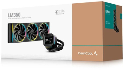 ������� ����������� ���������� DeepCool LM360, LCD, 4-pin, ARGB, 120��, ������, retail (R-LM360-BKDMMC-1)