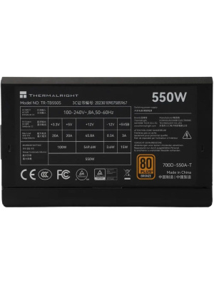 ���� ������� 550W Thermalright TR-TB550S Power Supply 550W 80+ Bronze