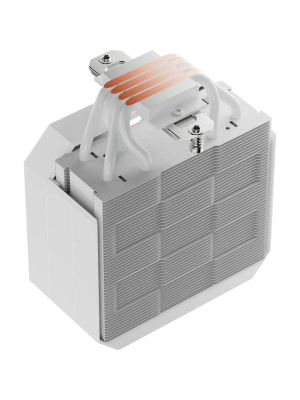 ����� upHere UP1TC4C White ARGB / 4HPx6mm, 230W TDP, single tower, 1x120mm ARGB fan, 600-1650RPM, 68 CFM, 25dBA / UP1TC4C