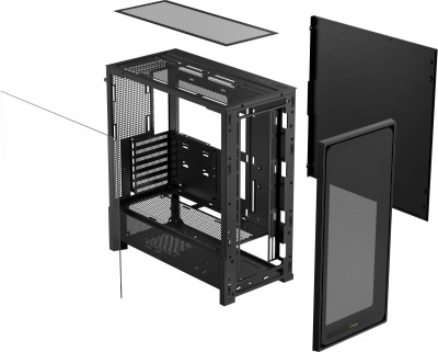 ������ Ocypus Delta C70 BK ��� ��, Midi-Tower, Black