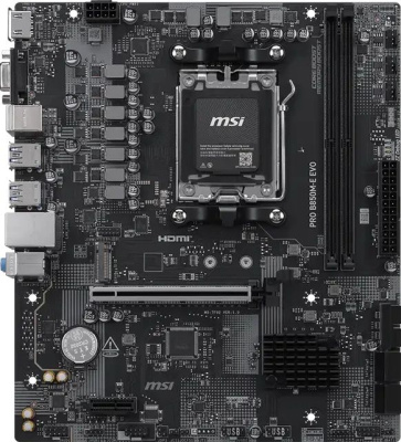����������� ����� MSI PRO B850M-E EVO, Socket AM5, AMD B850, mATX, Ret