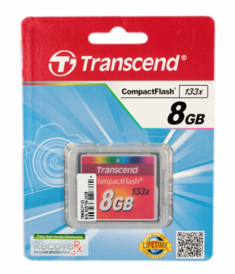 ����� ������ CompactFlash 8GB Transcend 133X TS8GCF133 (45/20 Mb/s)