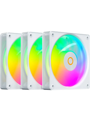 �������� ������������ (3 ��) Ocypus Gamma F12 Elite WH ARGB 3 IN 1, 120x120x25mm, 4-PIN PWM, 600-1800 RPM, 26 DBA MAX, HYDRO BEARING