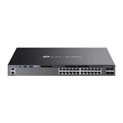 TP-Link SG6428XHP, ����������� ����������� ���������� 3�� ������ Omada � 24 ����������� ������� PoE+ � 4 ������� SFP+