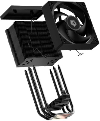 ����� ��� ���������� ID-COOLING SE-904-XT BLACK (Soc AM4/AM5/1851/1700/1200, 100mm, 2500rpm, 29.1 ��, 180W, PWM 4-pin, Al+Cu) (SE-904-XT BLACK)