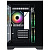 ������ 1STPLAYER MEGAVIEW MV5-TP ARGB Black / mATX / 3x120mm ARGB fans / MV5-TP-BK-2FC7R-1FC7