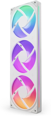 ����� ��� ������� ��/ Case Cooler NZXT F360 RGB Core (120x120x25mm, 4-pin PWM, RGB, 75.12CFM, 30dBA, 2400RPM, White, Single-Frame RGB Fan Unit)	