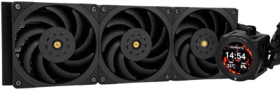 ������� �������� ���������� Thermalright Core Vision 360 Soc-AM5/AM4/1200/1700/1851 ������ 4-pin 28.1dB Al LCD Ret (C-VISION-360-BL)