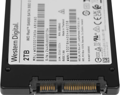������������� ���������� SSD Western Digital 2.5" 2TB Red SA500 NAS 3D NAND WDS200T2R0A SATA-III (TLC)