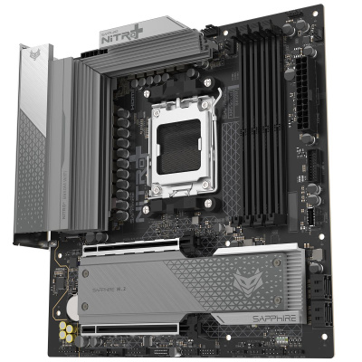 ����������� ����� Sapphire B850M NITRO+ WIFI, Socket AM5, AMD B850, mATX, Ret (52123-01-40G)