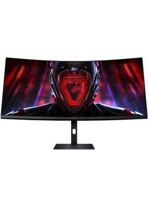 ������� XIAOMI Curved Gaming G34WQi 2026 34" black (VA, 3440x1440, 21:9, curved, 178�/178�, 400�d/m2, 3500:1, 1ms,180Hz,HAS,2xHDMI,2xDP) (ELA6650RU)