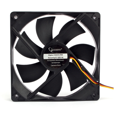 ���������� Gembird 120x120x25, ������., �����, 3 pin/4pin Molex, ������ 30 �� (S12025H-3P4M)