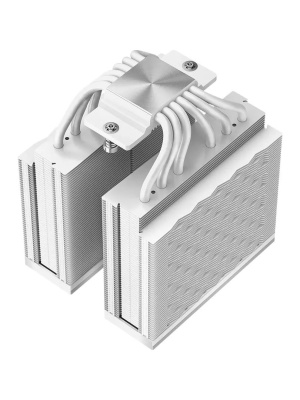 ����� PCCooler RZ620 WH (260W, 4-pin PWM, 158mm, Al/Cu, 6x6mm, 2x120mm, 86.73CFM, 32dBA, 1800RPM, S: 1851/1700/1200/115X, AM5/AM4, white