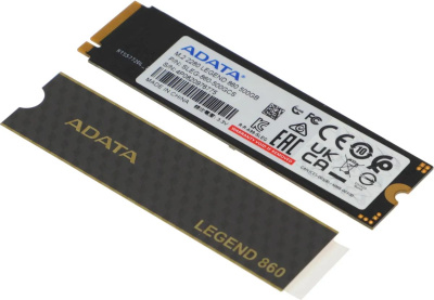 ���������� SSD A-Data PCIe 4.0 x4 500GB SLEG-860-500GCS Legend 860 M.2 2280